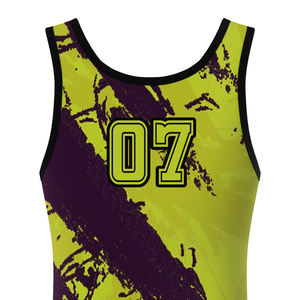 Traje de Lucha Libre para Entrenamiento y Combate, Tejido Transpirable con Elasticidad en 4 Direcciones, Diseño Sublimado - Product Image 3