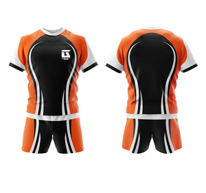 Rugby Uniform Men Training Jersey Shorts Set Rugby Uniform Custom Team Jersey Shorts Supplier Rugby Uniform - Product Image 2