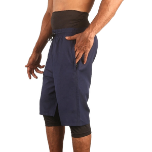 High Waisted Sporty Modest Awrah <b>Shorts</b> with Solid Pattern Comfortable Fit Stretch Fabric for Casual Wear - Product Image 6