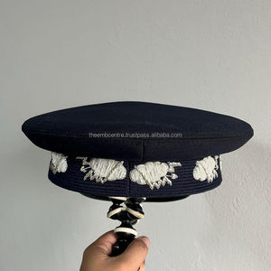 High Quality Multi-Color Officer <b>Cap</b> Unisex Wool -<b>Cap</b> with High Quality Fabric Adjustable Officer Hats - Product Image 5