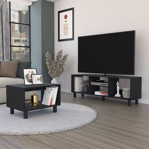 2 pezzi Millville Set da salotto nero - Product Image 5