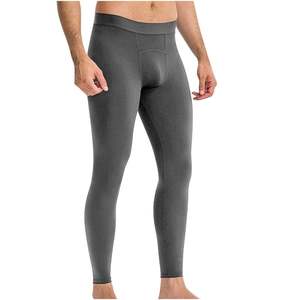 Leggings <b>for</b> <b>Men</b> <b>Compression</b> Low Waisted Yoga Pants Ankle Length Stretchy Athletic Workout Running Gym <b>Tights</b> - Product Image 3