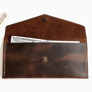 Luxury leather <b>cash</b> <b>envelope</b> with multiple <b>cash</b> compartments premium stitching durable hardware minimalist design for sale - Product Image 5
