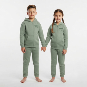 Conjunto Deportivo de Dos Piezas Unisex en Colores de Moda, 100% Algodón, Sudadera con Cremallera Completa y Pantalones Deportivos, Ropa Casual al por Mayor de Alta Calidad - Product Image 4