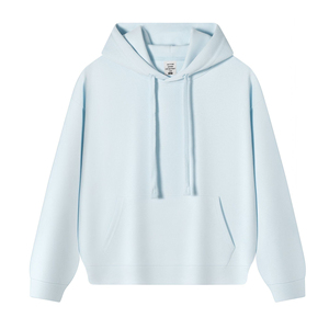 Sudadera con Capucha de Felpa 100% Algodón de Color Sólido Estilo Americano para Otoño/Invierno, Marca de Moda con Impresión Digital, Colores Personalizados OEM - Product Image 5