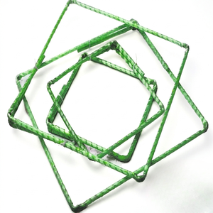 Panneau de grille en treillis métallique vert pour renforcement de construction, en aluminium/laiton usiné CNC, avec traitement de surface magnétique - Product Image 2