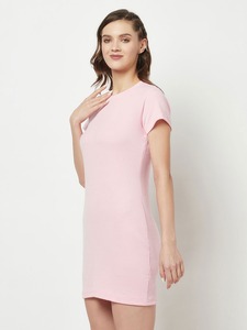 Vestido ajustado de manga corta acanalado más vendido, minivestido de punto acanalado al por mayor - Product Image 3