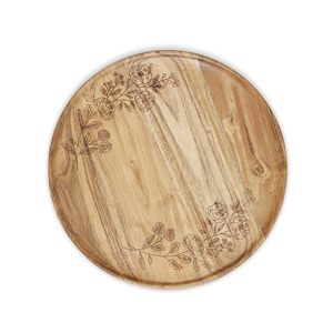 ฐานวางเค้กไม้พร้อมหน้าท็อปทรงกลมเรียบ สำหรับเค้กงานแต่งงาน วันเกิด และงานพิเศษ ประเภทจานเสิร์ฟเค้ก - Product Image 6