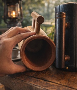Jarra de Cerveza de Madera de Diseño Clásico, Hecha a Mano, Artículos de Bar Premium para Bares, Restaurantes, Vendedores en Línea y Negocios FBA, Gran Venta - Product Image 4