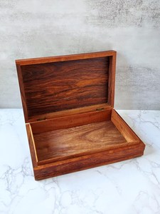 Boîte de rangement en bois décorative avec couvercle, pour la maison, la table, vente en gros B2B - Product Image 6
