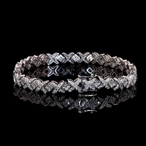 Custom Fine Chain Link <b>Bangles</b> <b>Men</b> IGI Certified VVS Diamond Hip Hop Style Rose Gold Fine Jewelry - Product Image 3