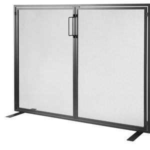 Robusto Parafiamma in Rete Metallica a 1 Pannello 38.98"L X 30.7"H con Installazione Semplice, Protezione Antifiamma in Metallo - Product Image 1