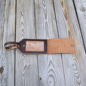 Top-Grain Genuine Leather Luggage <b>Tags</b> Luxury Travel ID Labels for <b>Suitcases</b> Handcrafted Full Grain Leather Travel <b>Tag</b> LTG-0332 - Product Image 4