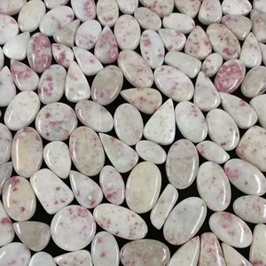 Magnifique Cabochon en Cinabre Rose de Haute Qualité pour la Décoration d'Ongles, Pierre Précieuse en Vrac 20-50mm, Vente en Gros - Product Image 4