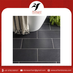 Tuiles de toiture en ardoise noire naturelle durables pour bâtiments résidentiels, commerciaux et industriels - Product Image 6