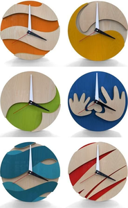 Reloj de Pared de Madera y Resina de Diseño Moderno Hecho a Mano, Decoración del Hogar de Alta Calidad - Product Image 4