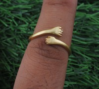 Bague ajustable en argent sterling 925 plaqué or avec serti clos classique et pierre précieuse, style minimaliste, pour fiançailles, mariage et occasions spéciales