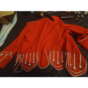 Chaqueta Escocesa Roja Doble para Piper, Túnica de Lana para Banda de Marcha, Chaqueta para Tamborista, Hecha a Mano y Personalizada - Product Image 2