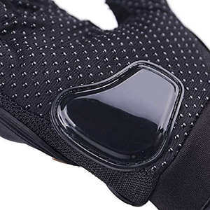 Gants de moto en cuir véritable de vache de qualité supérieure, noir et rouge, été et hiver, pour hommes. - Product Image 5
