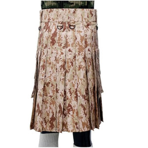 Kilt camouflage désertique numérique – Kilt utilitaire pour homme fait main avec poches et ajustement réglable - Product Image 3