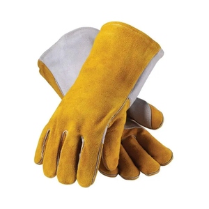 Guantes de Soldadura de Cuero Reforzado de Alta Calidad, Duraderos, de Protección Personal, Resistentes al Fuego - Product Image 1