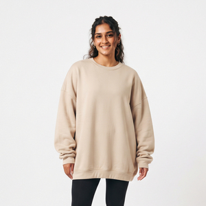 Sweat-shirt en molleton personnalisé pour femme, coupe ample et oversize, pull décontracté chaud pour l'hiver, style streetwear, fabricant de sweat-shirts tendance - Product Image 6