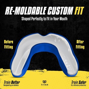 Protège-dents double couche personnalisé avec logo, pour la boxe, le MMA, le football, le rugby, le hockey, pour adultes et jeunes, commande en gros - Product Image 2