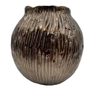 Jarrón Decorativo de Metal con Acabado de Diseño para Flores, Adorno Premium para el Hogar - Product Image 6