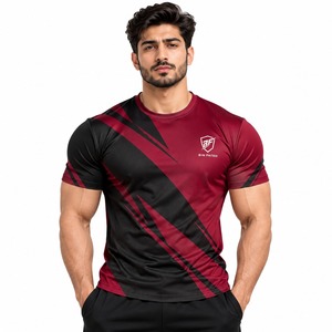 Convient pour l'entraînement physique, la musculation, la gym, la course à pied, vêtements de sport légers, matière flexible, coupe confortable - Product Image 1