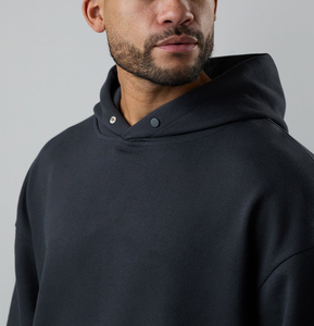 Sweat à capuche personnalisé pour homme, 420 GSM, 100% coton, style hip-hop, super streetwear, effet poudré - Product Image 3