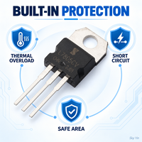Régulateur de tension linéaire IC Stock L7805CV 5V 1.5A à trois bornes pour composant de gestion de l'alimentation 220V, pour la vente en gros