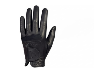 Guantes de Golf DARIB IMPEX de Piel de Cabra Negros Antideslizantes Transpirables con Cierre de Tirón para Hombre Deportivos con Relieve - Product Image 1