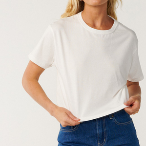 Camiseta Holgada de Algodón 100% para Mujer, Estilo Casual, Ecológica, para Verano, Actividades Diarias al Aire Libre - Product Image 6
