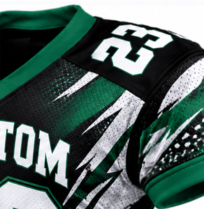 Maillots de football américain directement de l'usine, uniformes d'équipe personnalisés, 100 % polyester, respirants et anti-humidité, vêtements de sport - Product Image 4