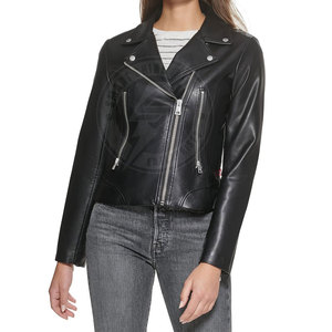 Custom Made Design Solid Color <b>Women</b> Leather <b>Jacket</b> Streetwear Hot Sale Reasonable Price <b>Women</b> Leather <b>Jacket</b> - Product Image 1