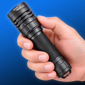 Lampe de plongée professionnelle 3100LM IPX8 étanche ZEROBEAM D5 10W en alliage d'aluminium, faisceau de 340m, lampe torche LED rechargeable pour extérieur - Product Image 1