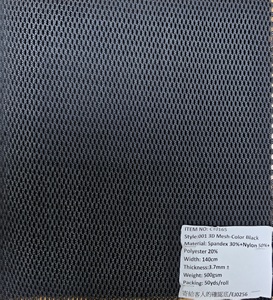 CT0165 Tissu respirant 3D Air Mesh de poids moyen 100% Polyester 150D sergé croisé Dobby uni teint pour vêtements de sport - Product Image 4