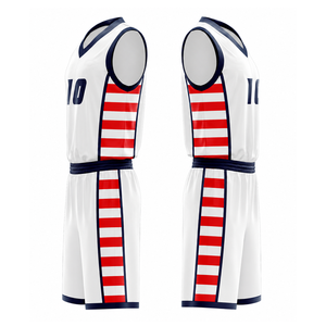 Tela de malla para baloncesto de secado rápido, ropa deportiva para uniformes de entrenamiento de equipo, conjunto de uniforme de baloncesto profesional, sublimación personalizada - Product Image 3