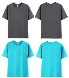 Camiseta de Hombre al por Mayor, 100% Algodón, Tejido de Punto Grueso de 200g, Cuello Redondo, Logotipo Frontal Impreso en Serigrafía, Transpirable, Holgada - Product Image 4