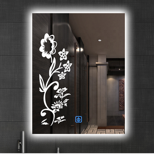 Tùy chỉnh hình chữ nhật IP44 lớp chiếu sáng tự động cảm biến đa chức năng <span class=keywords><strong>LED</strong></span> thông minh Gương phòng tắm cho khách sạn - Product Image 1