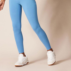 Womens Nylon-Spandex Blend <b>Workout</b> <b>Leggings</b> High-Waisted Gym Pants <b>with</b> <b>Pockets</b> Stretch Fitness Yoga Wear - Product Image 2