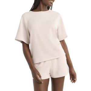 Ensembles pour femmes décontracté été ensemble court à manches courtes coupe ajustée 100% coton surdimensionné correspondant 2 pièces ensemble femmes 2026 HI - Product Image 5