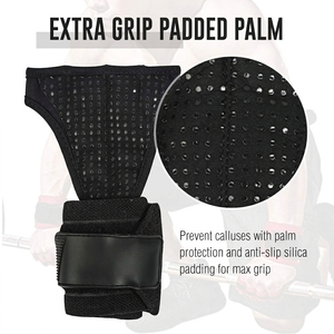 Adjustable Wrist Support <b>Gloves</b> For Weightlifting Cross Fit Gymnastics-wholesale Rates On Hand Anti Slip Rubber Grips <b>Gloves</b> - Product Image 3