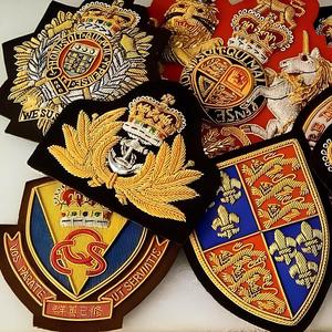 Wholesale Low Price Custom Logo High Quality Bullion Wire Embroidery Badges Patches Handmade Customizable Promotional Safety <b>Pin</b> - Product Image 5