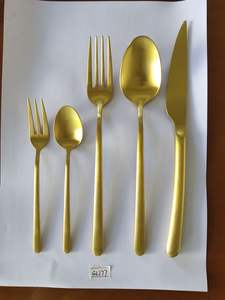 Vajilla Dorada Exclusiva, Juego de Comedor de Lujo, Suministro para Eventos de Hostelería, Venta al por Mayor, Exportación Directa - Product Image 2