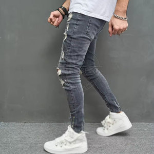 Pantalones de mezclilla para hombre de alta calidad, lavados, fabricados en fábrica, venta al por mayor, precio razonable - Product Image 5