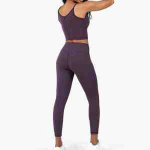 Tenues de sport unies pour femme : ensembles de yoga, ensembles de fitness, ensembles de survêtements, soutien-gorge de sport, pantalons de sport - Product Image 6