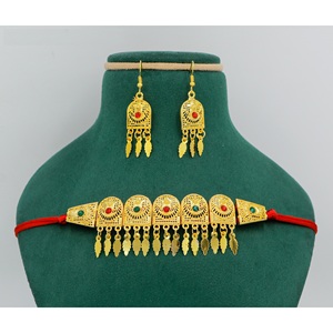 Martasha designer islamique ramadan spécial plaqué or EAU bijoux spécial dubai bijoux collier boucle d'oreille ensemble arabe bijoux - Product Image 5