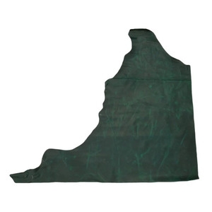 Supple Green Pull-Up Leather Hide High End Genuine Cowhide Material for Custom Fashion Handbags Wallets Purses DIY Crafts - Product Image 3