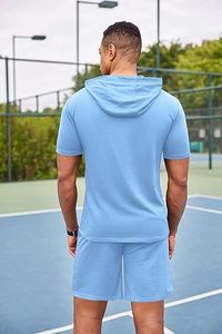 Conjunto Deportivo para Hombre, Cómodo, 100% Algodón, Lavado Ácido, Estampado, Estilo Urbano, Alta Calidad, Fabricante OEM ODM, Venta al Por Mayor - Product Image 4